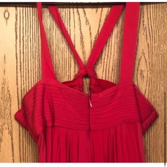 BCBGMaxAzria coral cut out bling sleeveless dress Sz S EUC - Picture 8 of 15